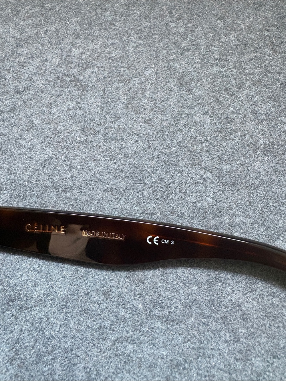 Celine Tortoiseshell Brown Oversized Shield Sunglasses - Picture 6 of 7